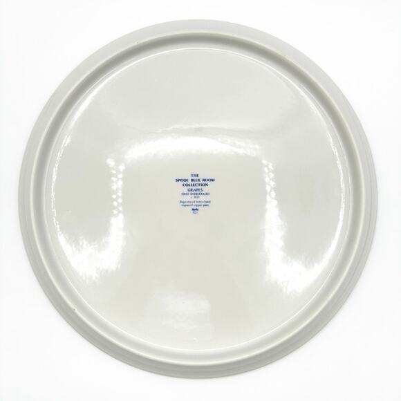 Vintage Spode Blue Room Collection Grapes Plate Platter 11.5" with Box - Picture 7 of 13